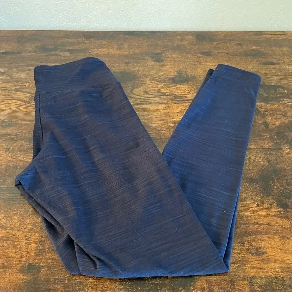 express lounge soft dark blue leggings
